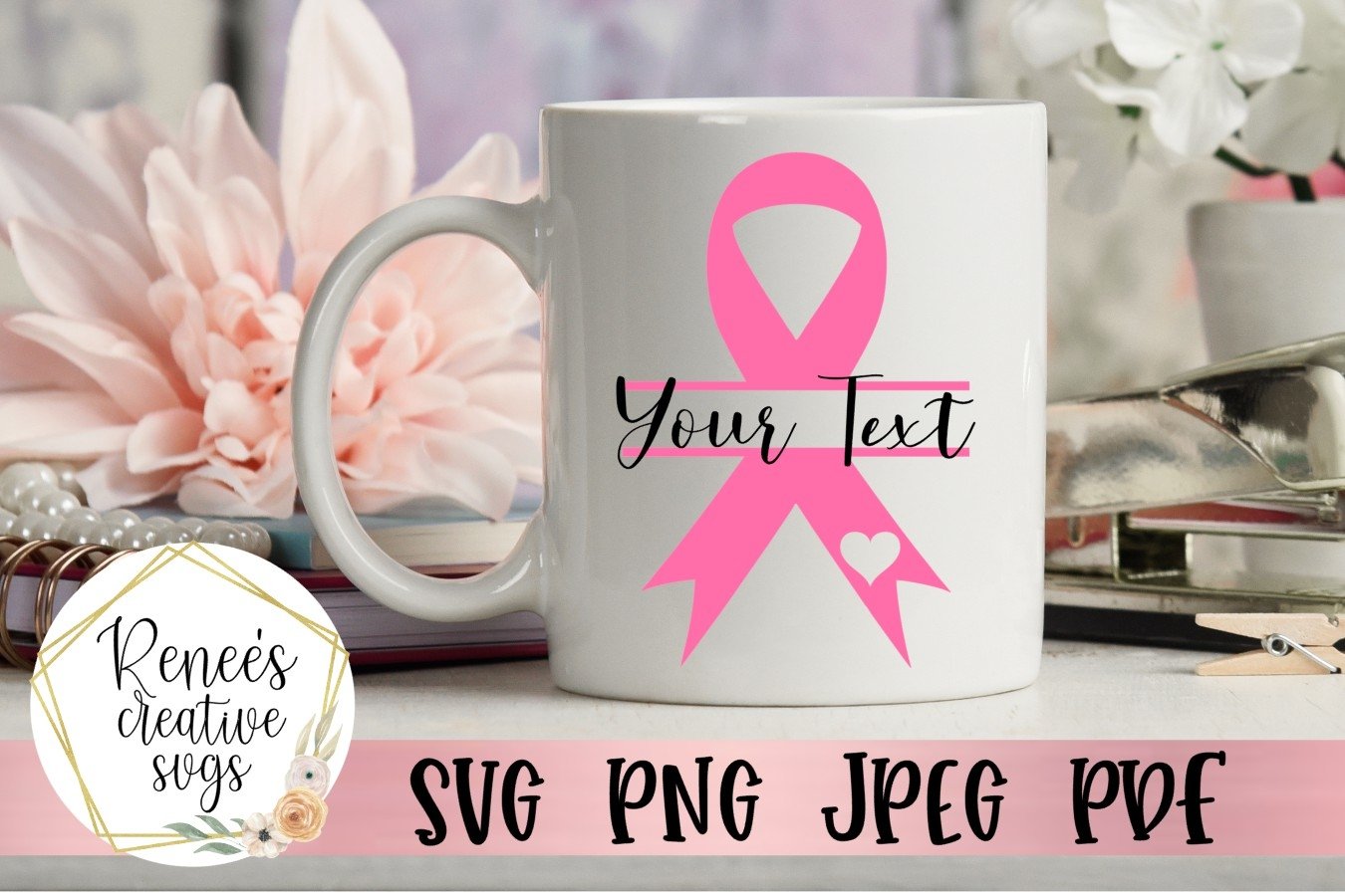 Breast Cancer Awareness Monogram|Breast cancer awareness SVG (362218 ...
