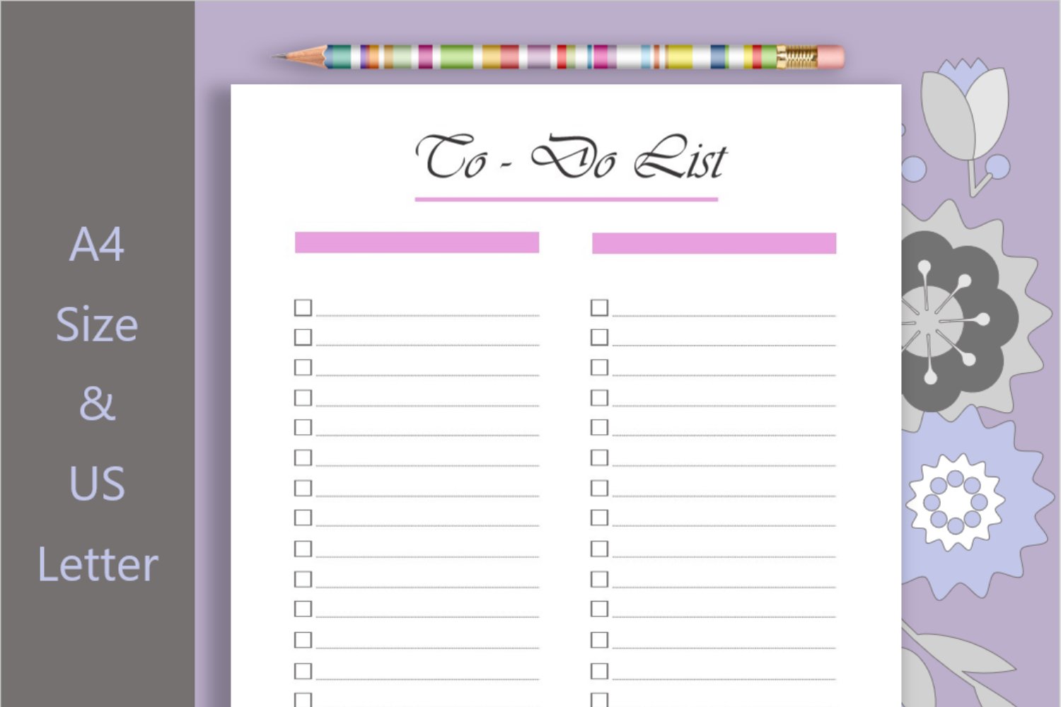 To Do List Printable, To Do Planner Inserts, Planner Pages