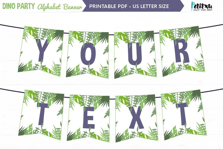tropical-party-banner-dinosaur-party-banner-a-z-400043 for Free Printable Dinosaur Birthday Banner Pdf Tropical Party Banner, Dinosaur party banner, A-Z (400043) for Free Printable Dinosaur Birthday Banner Pdf