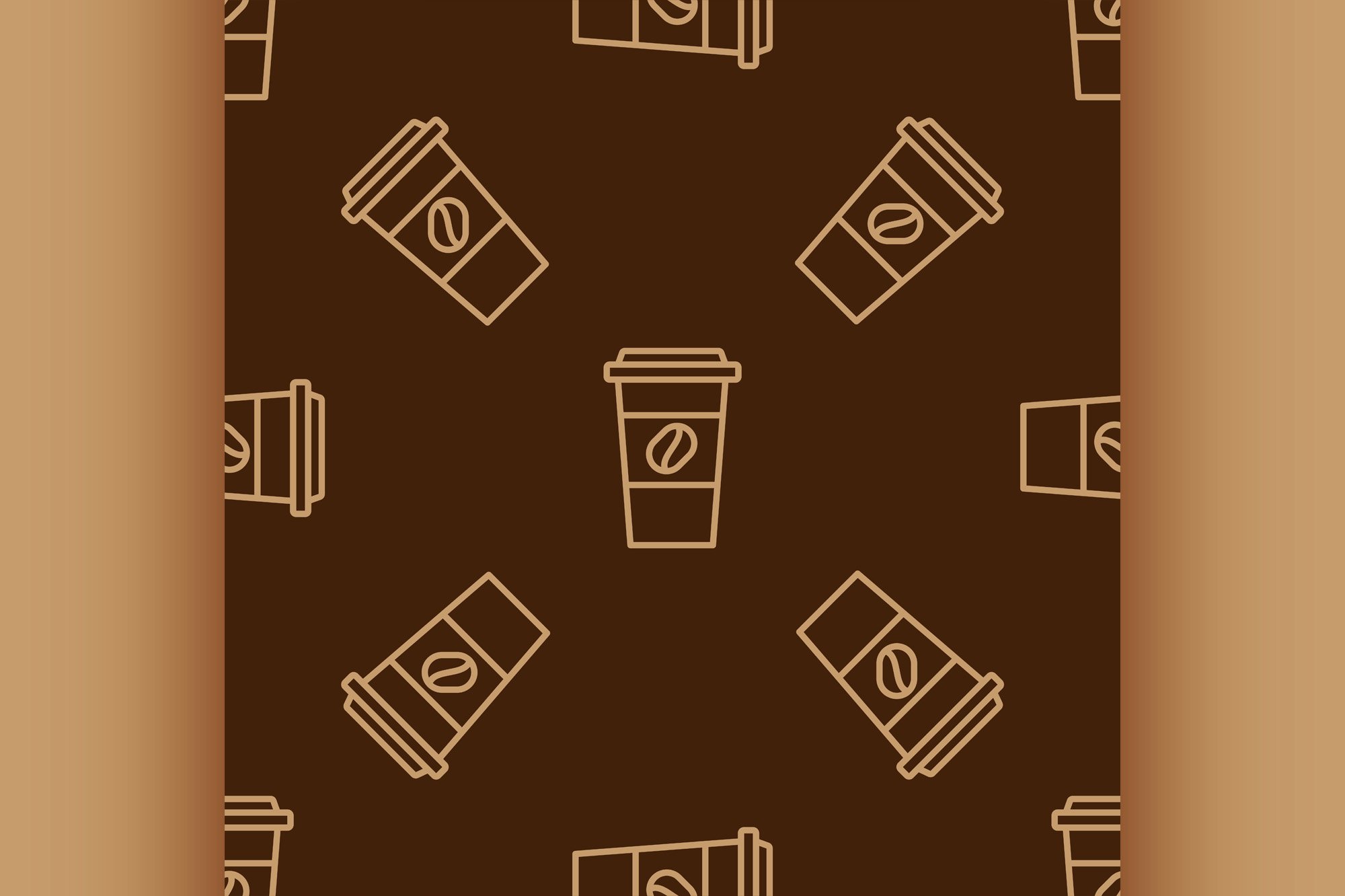 Coffee Cup Printable Pattern