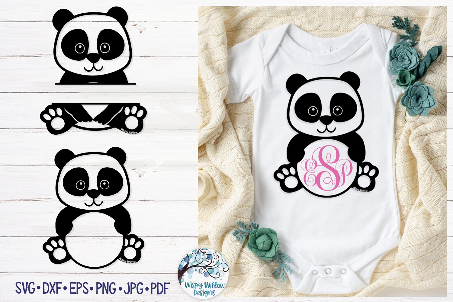 Download Panda Monogram Frame Svg Dxf Files For Cricut Panda Monogram Frame Baby Panda Boy Girl Monogram Svg Dxf Cut File Clipart Digital Drawing Illustration Decotazeen Com