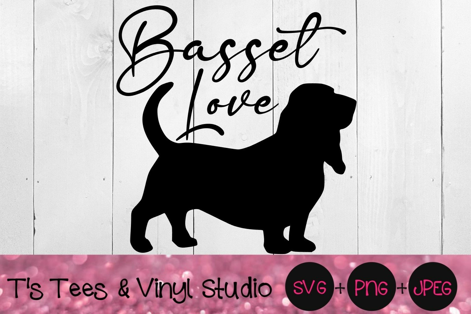 Basset Hound Svg, Love, Dog Love, Basset Love, Dog Breed