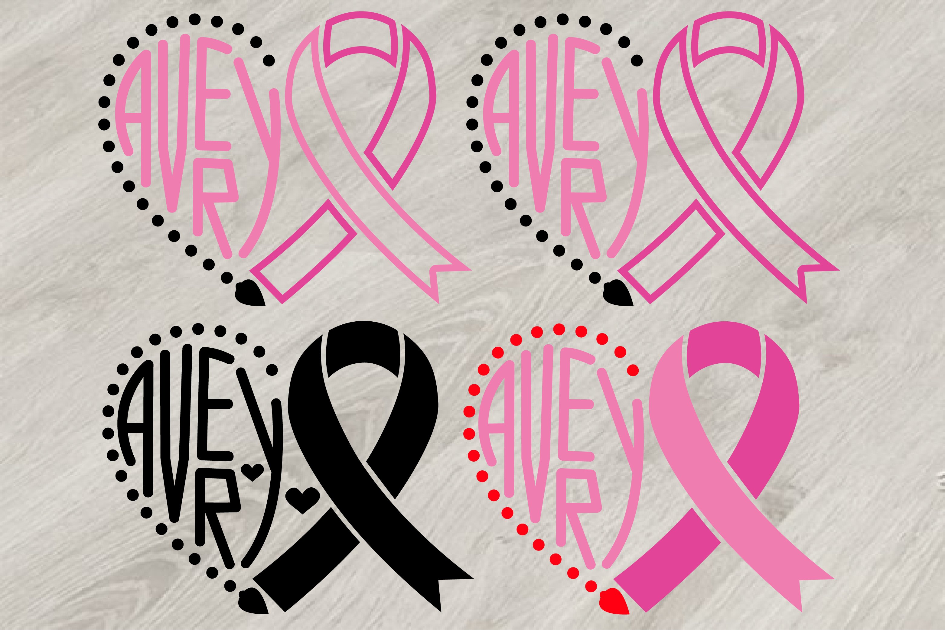 Avery Breast Cancer Ribbon SVG, love, faith, hope 802S (89005) SVGs