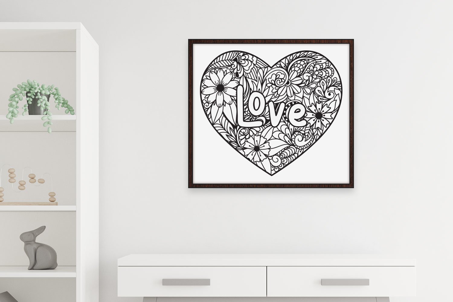 Love♡ Cute love heart character confused 5940206 Vector Art at