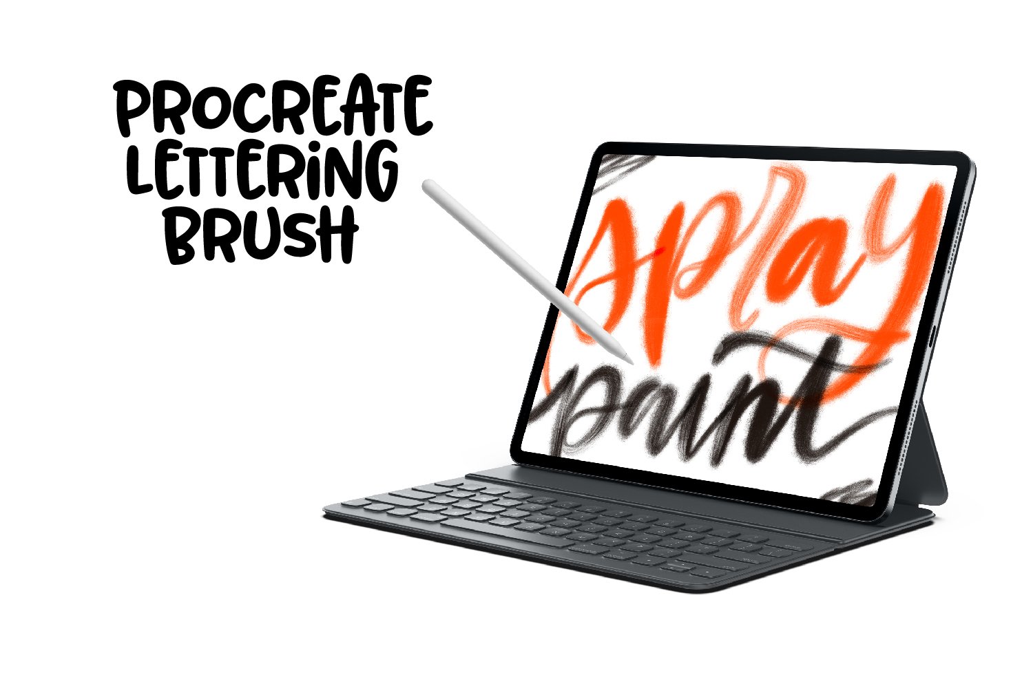 Procreate Spray Paint Lettering Brush