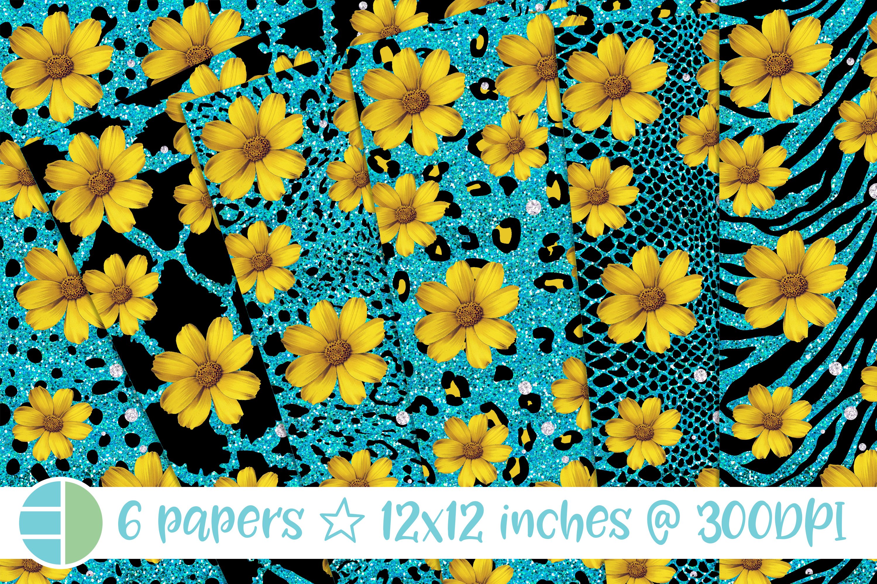 300 DPI Sublimation Digital Cheetah Digital Papers Vintage Papers 10 Count RGB Scrapbook Background