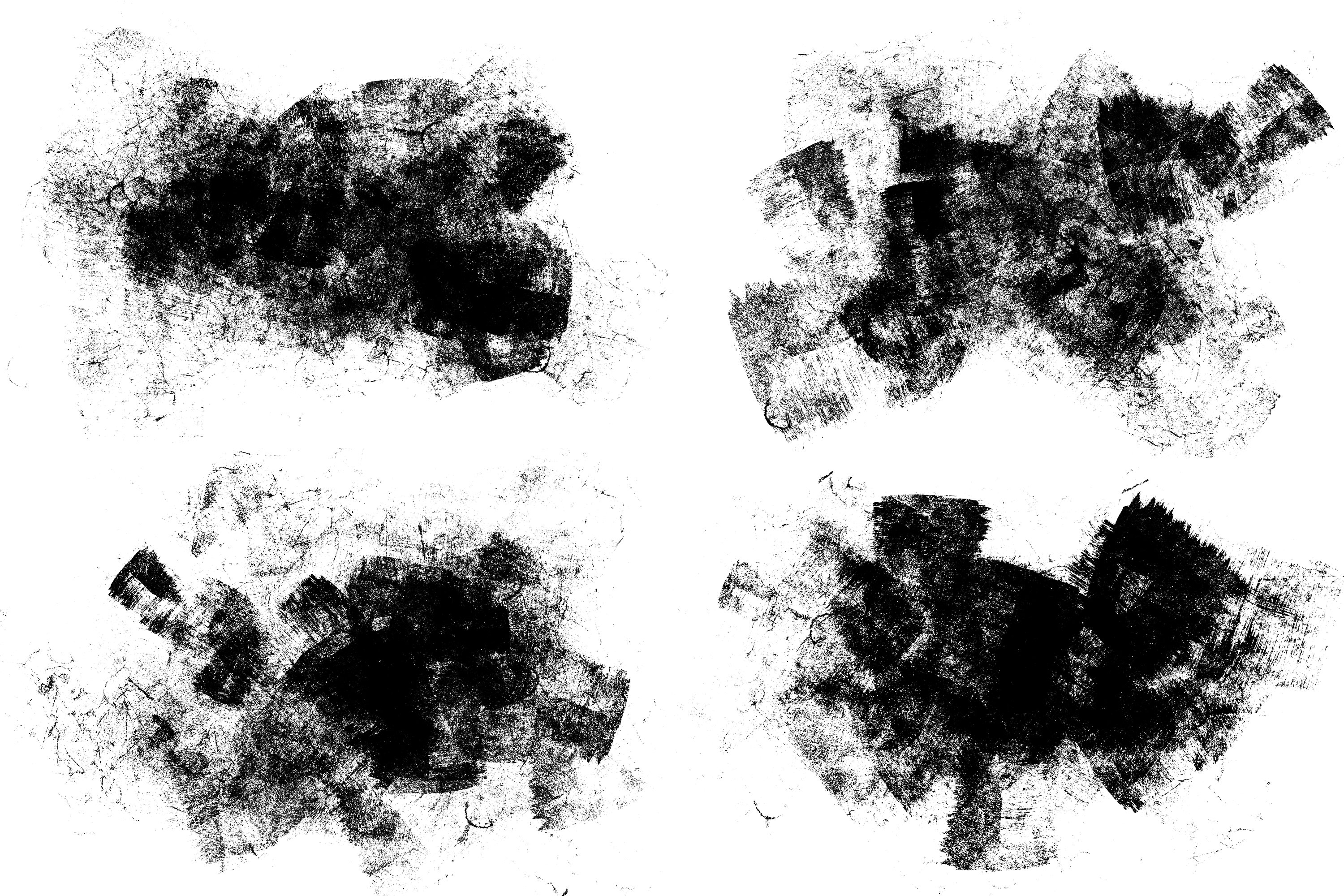 Smeared Ink - 15 Grunge Png Elements