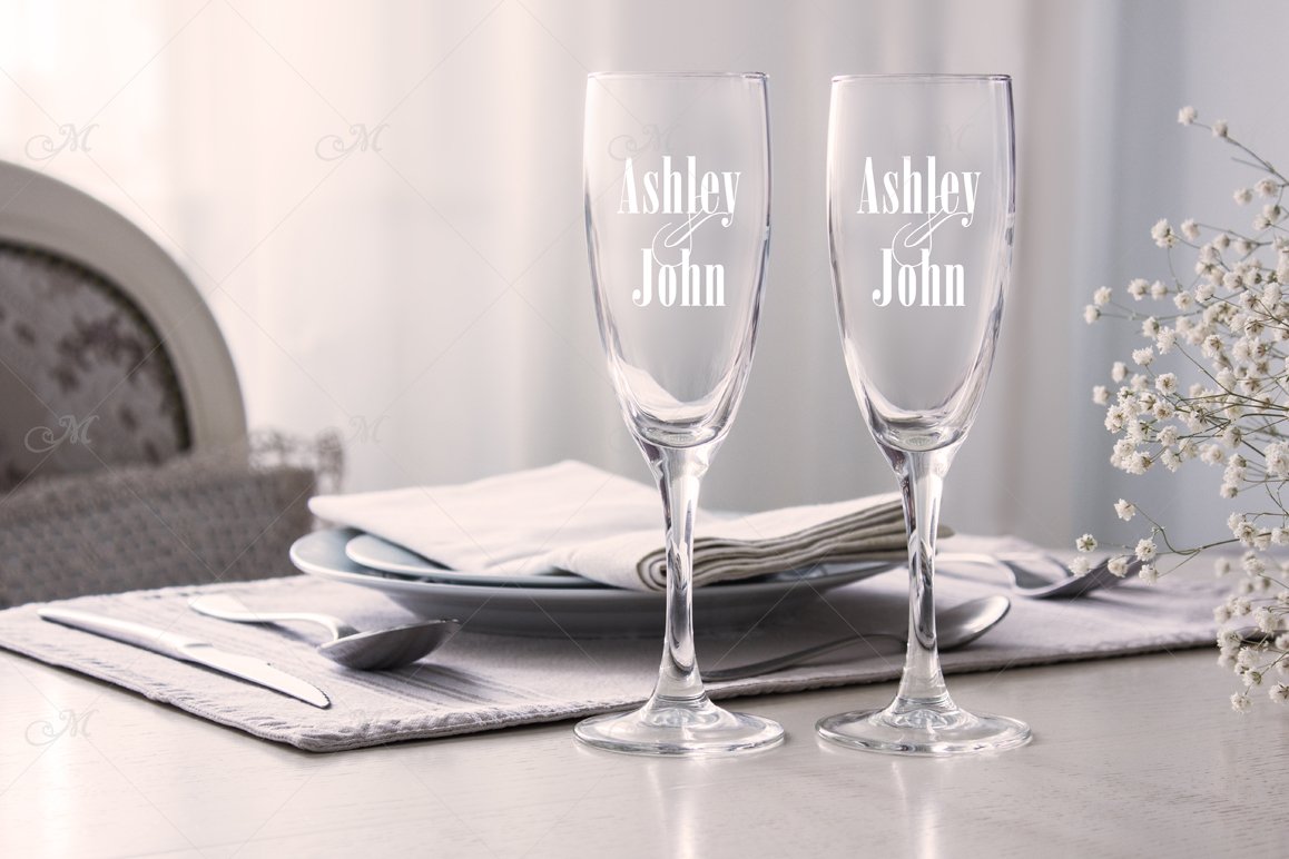 Download Champagne Flutes Mockup Stock Photo 133276 Mockups Design Bundles