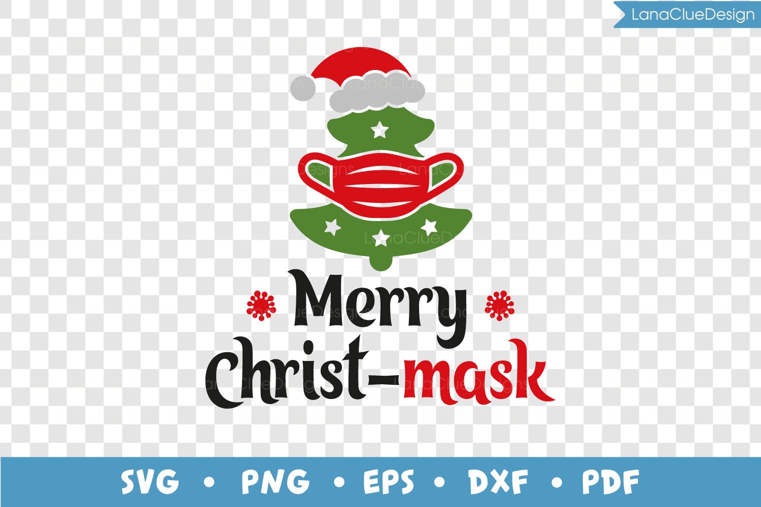 Merry Christmask, Funny Quarantine Christmas SVG PNG DXF EPS (985843