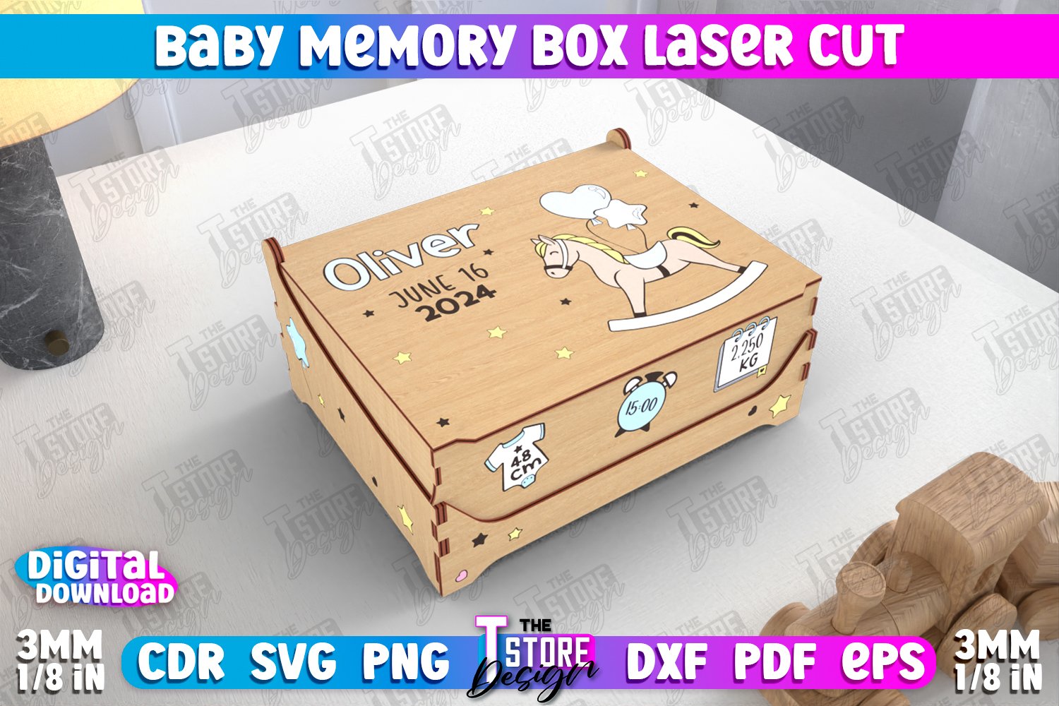 Baby Memory Box Personalized Box Storage Box (5157300)