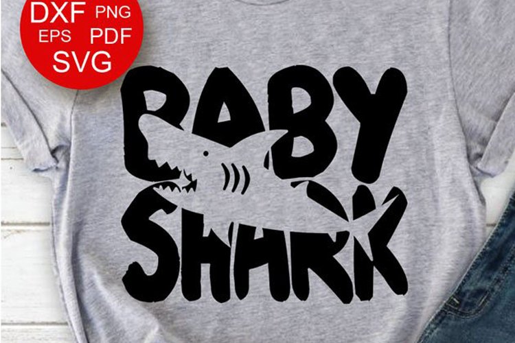 Baby Shark shirt svg Kids Shark party svg files (5071565)