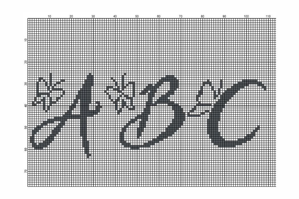 Cross Stitch Alphabet Pattern Alph96 137731 Embroidery Design
