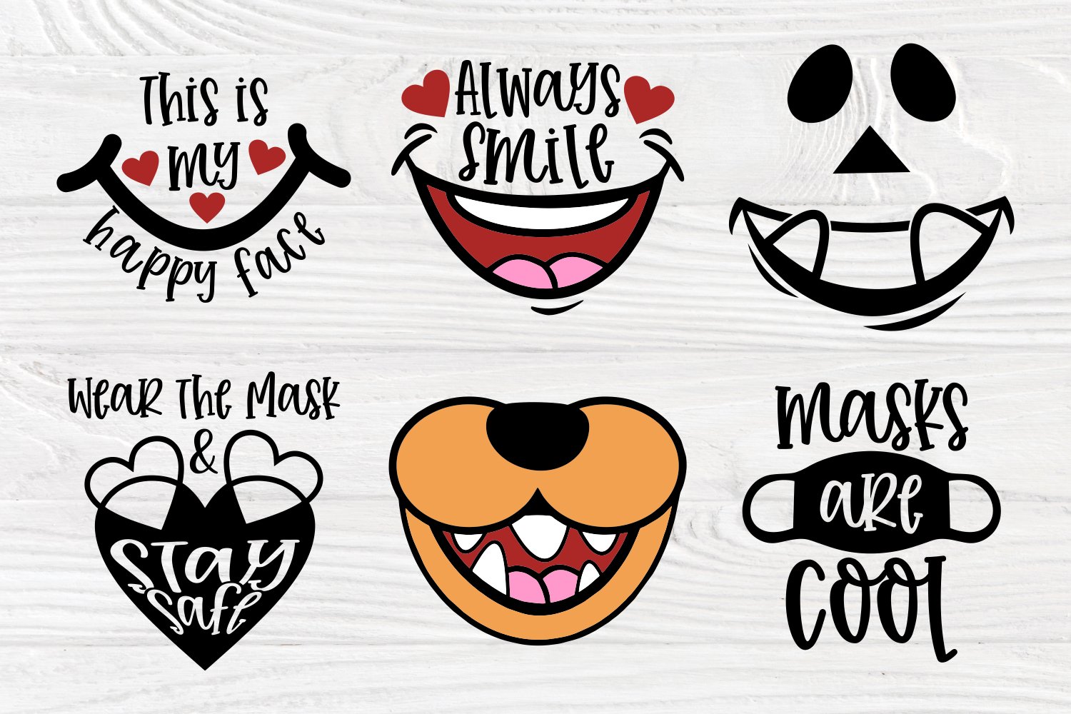 Download Kids Face Masks Svg Bundle Svg Quotes Cut Files For Cricut 883553 Cut Files Design Bundles