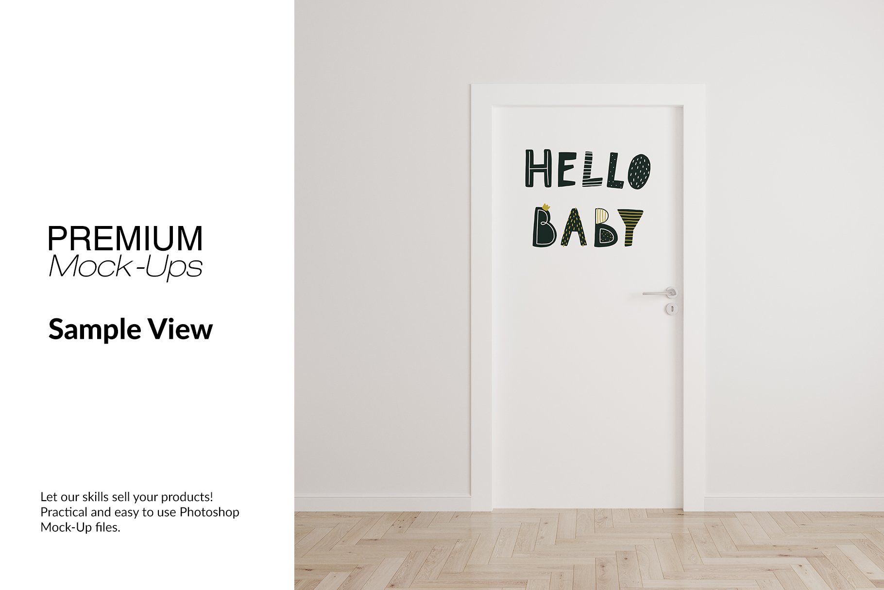 Door Murals in Nursery Set