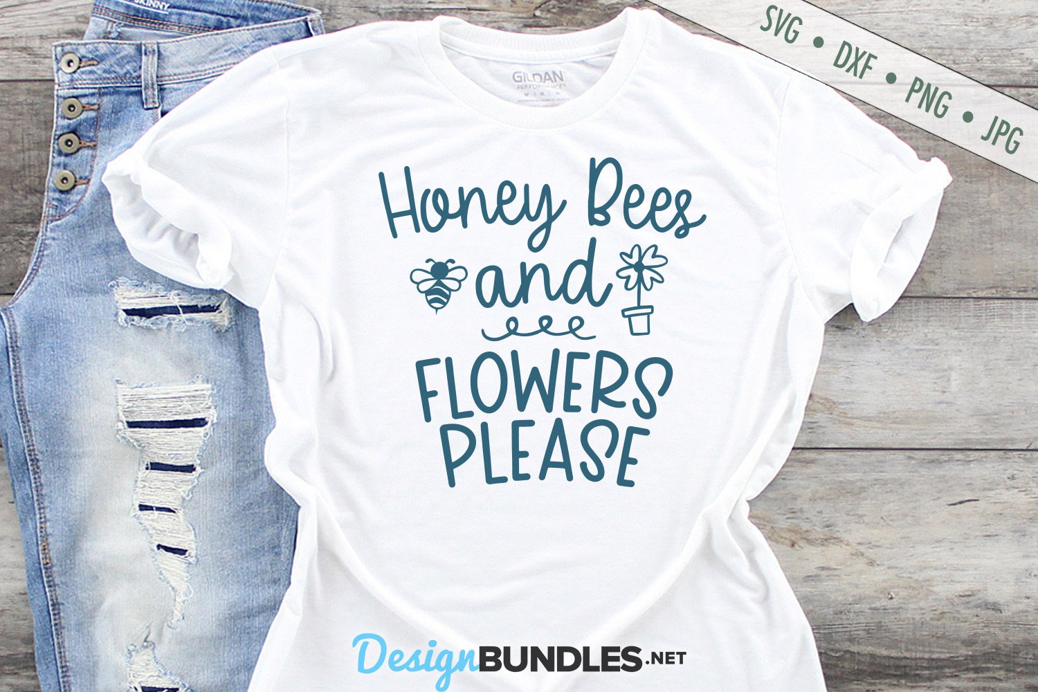 Download Honey Bees And Flowers Please Svg File 1206469 Cut Files Design Bundles