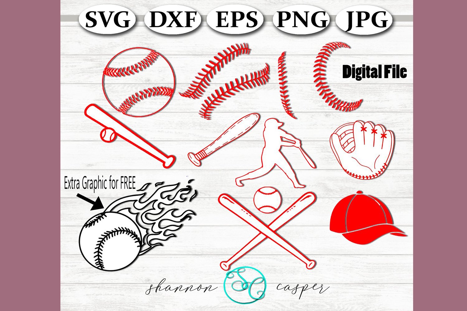 Baseball Softball SVG Bundle (306749) SVGs Design Bundles