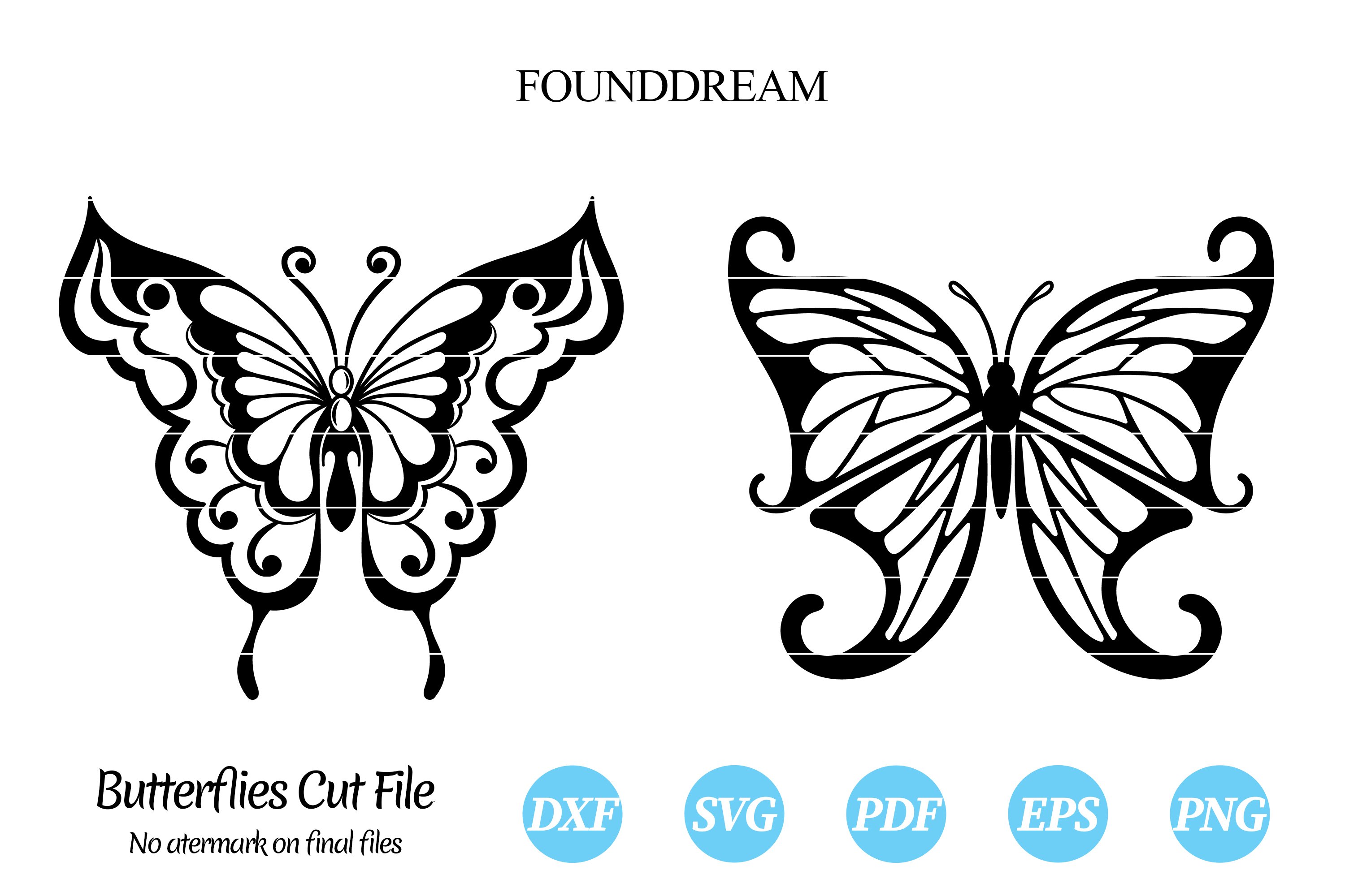 Butterflies svg cut files (291403) | Cut Files | Design Bundles
