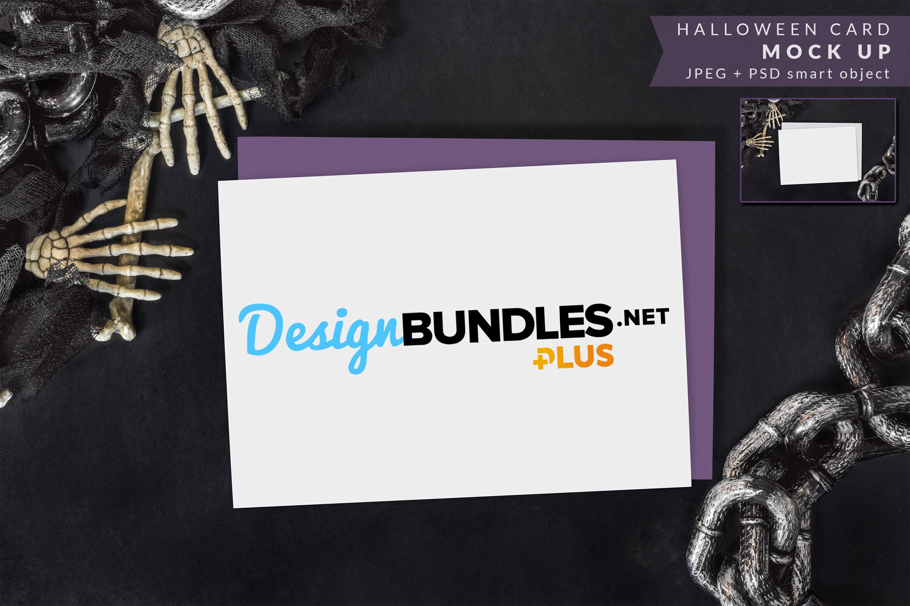 Halloween Invitation Mock up