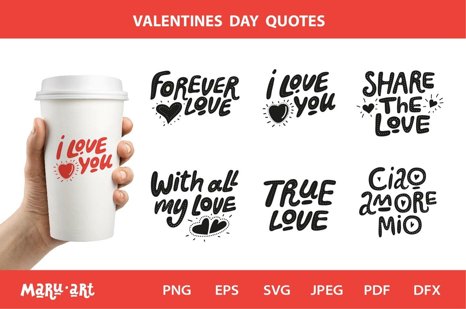 Download Valentine Quotes Bundle Svg Valentines Vector Png Jpeg 1161212 Elements Design Bundles