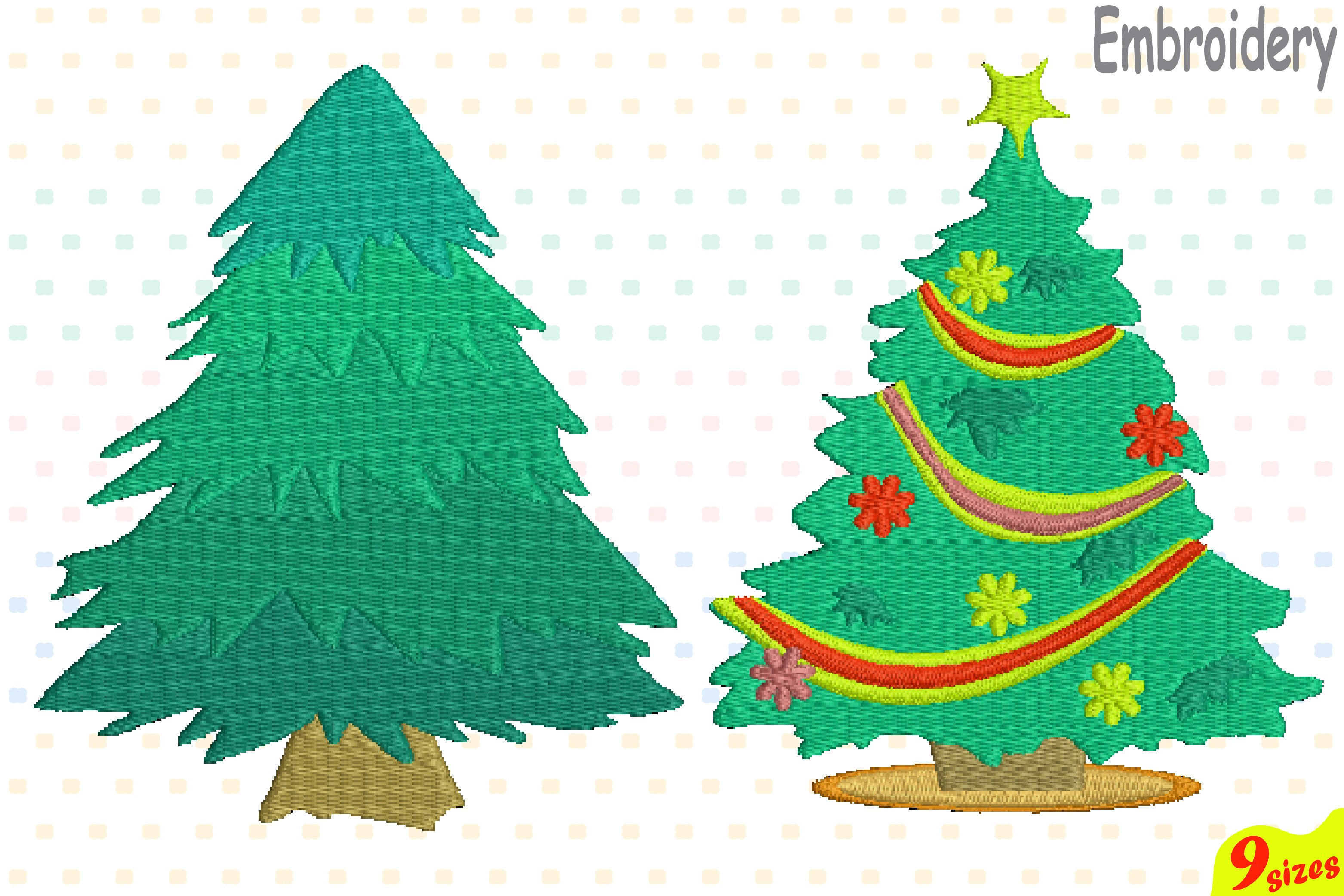 Christmas Tree Embroidery Design Christmas Tree Embroidery Design