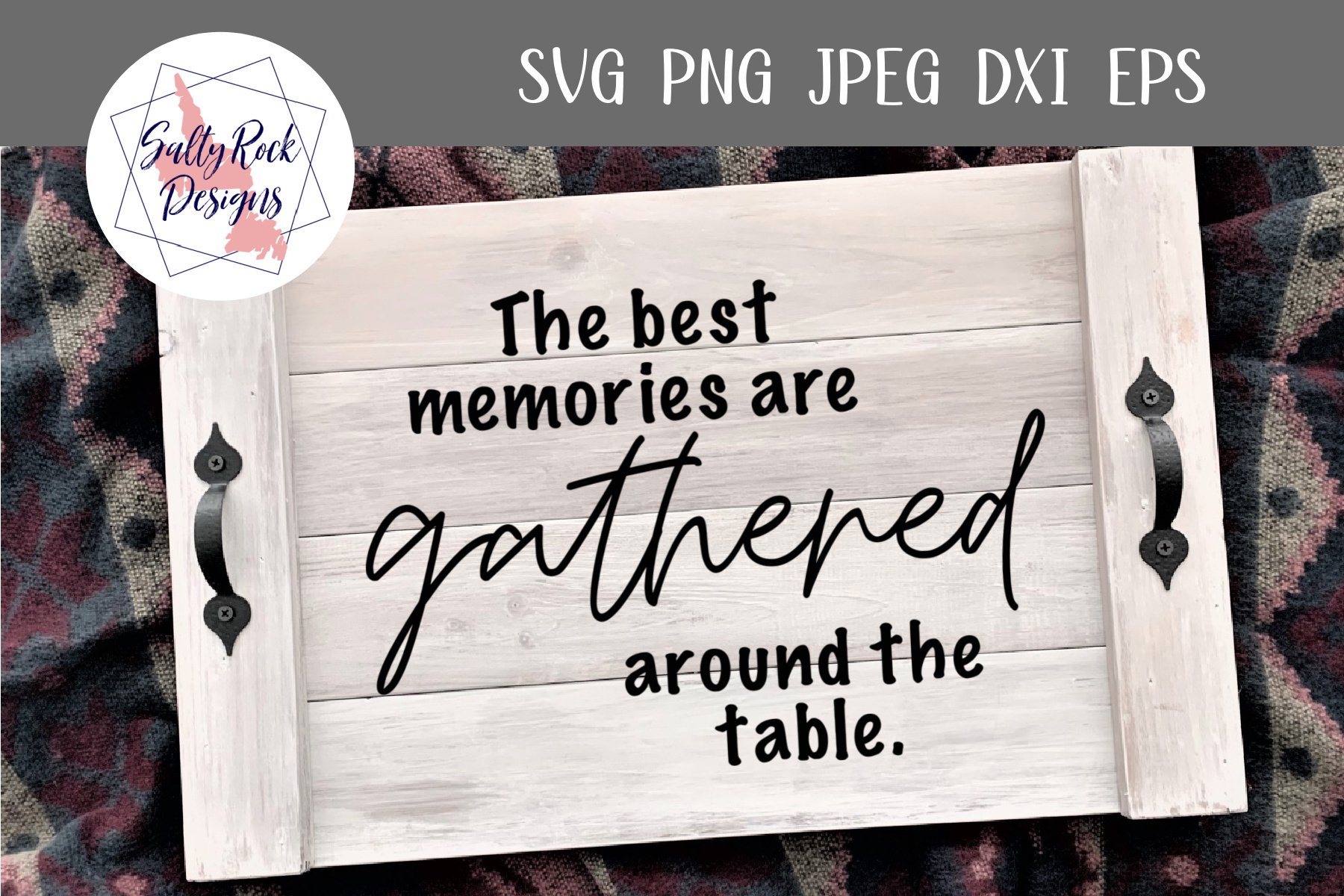 Cartello Murale In Legno Rustico 'The Best Memories Are Made Gathered At The Table' - 30,5x30,5 Cm, Betulla Del Baltico - 4