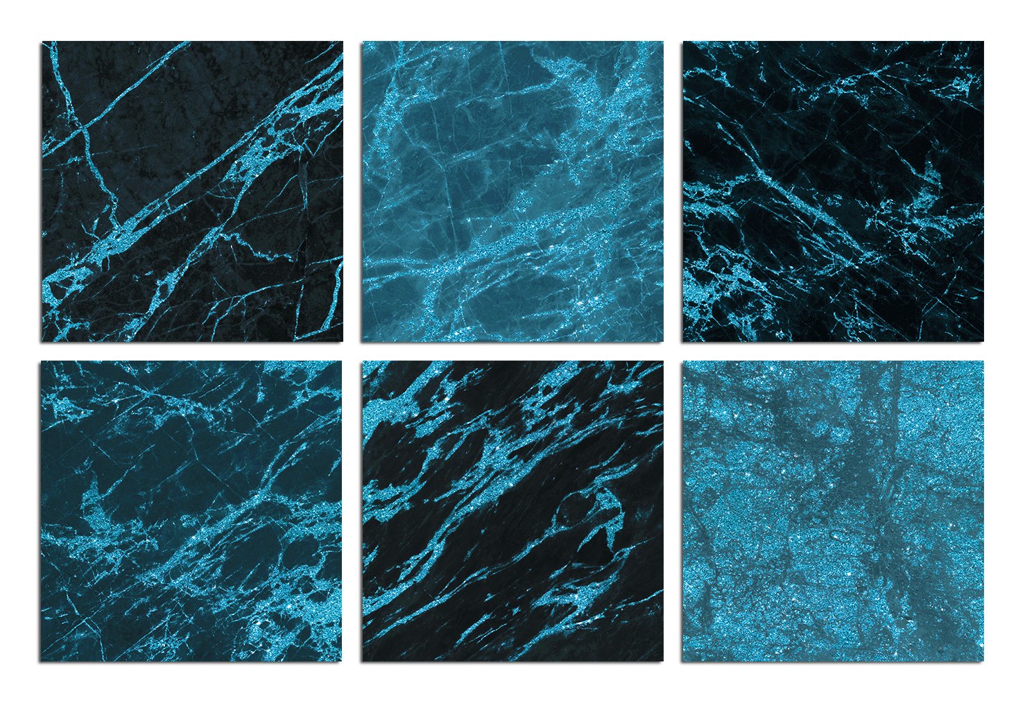Blue and Black Marble Textures