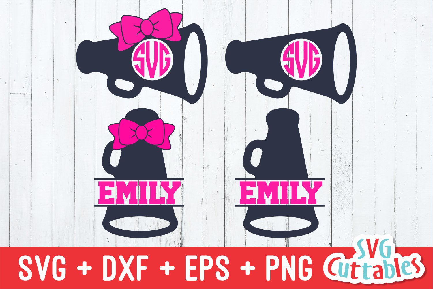 Download Cheer Svg Cheer Megaphones 279997 Cut Files Design Bundles