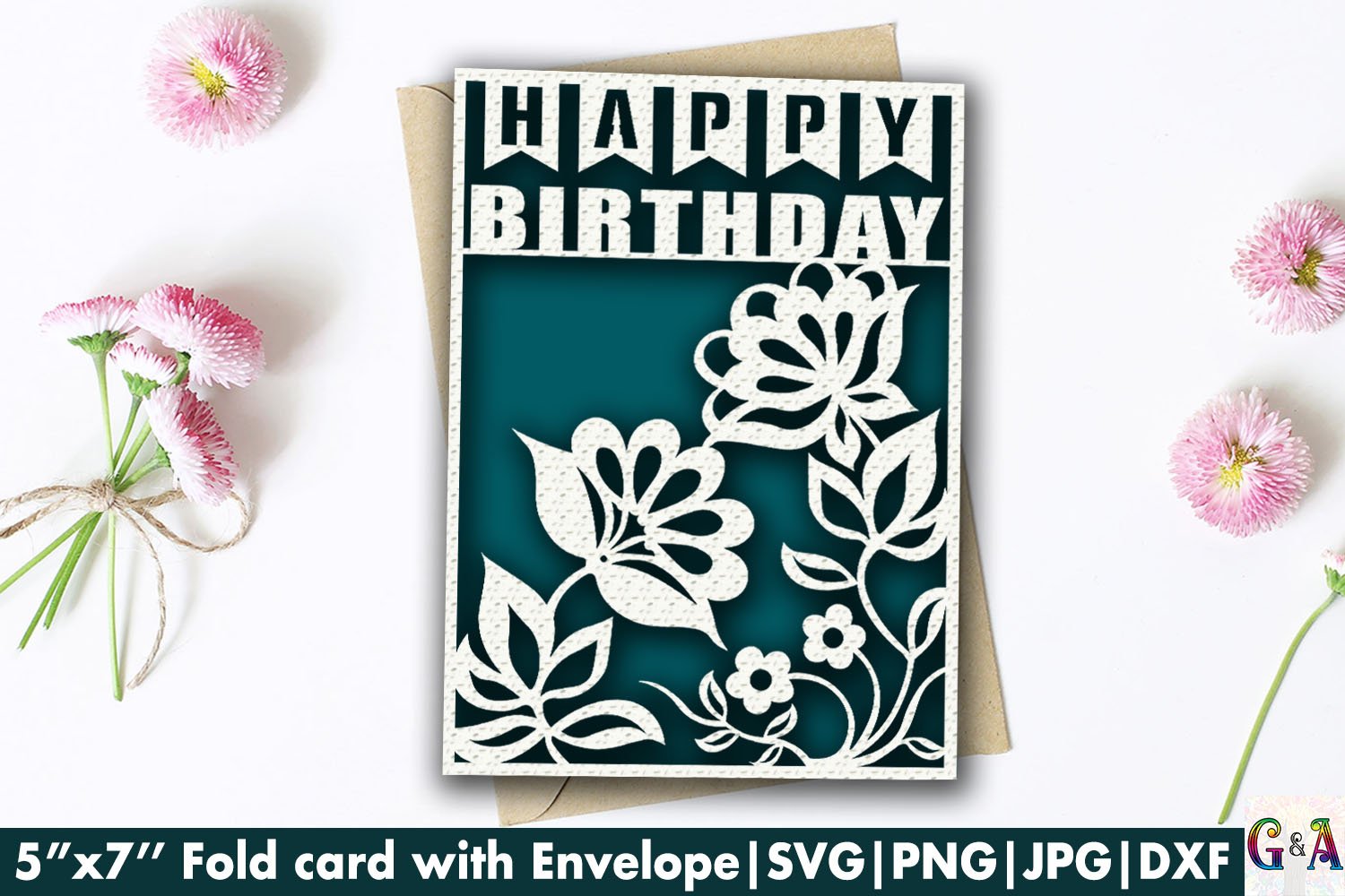 Dad Birthday Card - Majestic Gold Lion - Beautiful Happy Birthday Card For Dad From Daughter Son, 5x7 Inch Male Men Bday Golden Greeting Cards - View #8