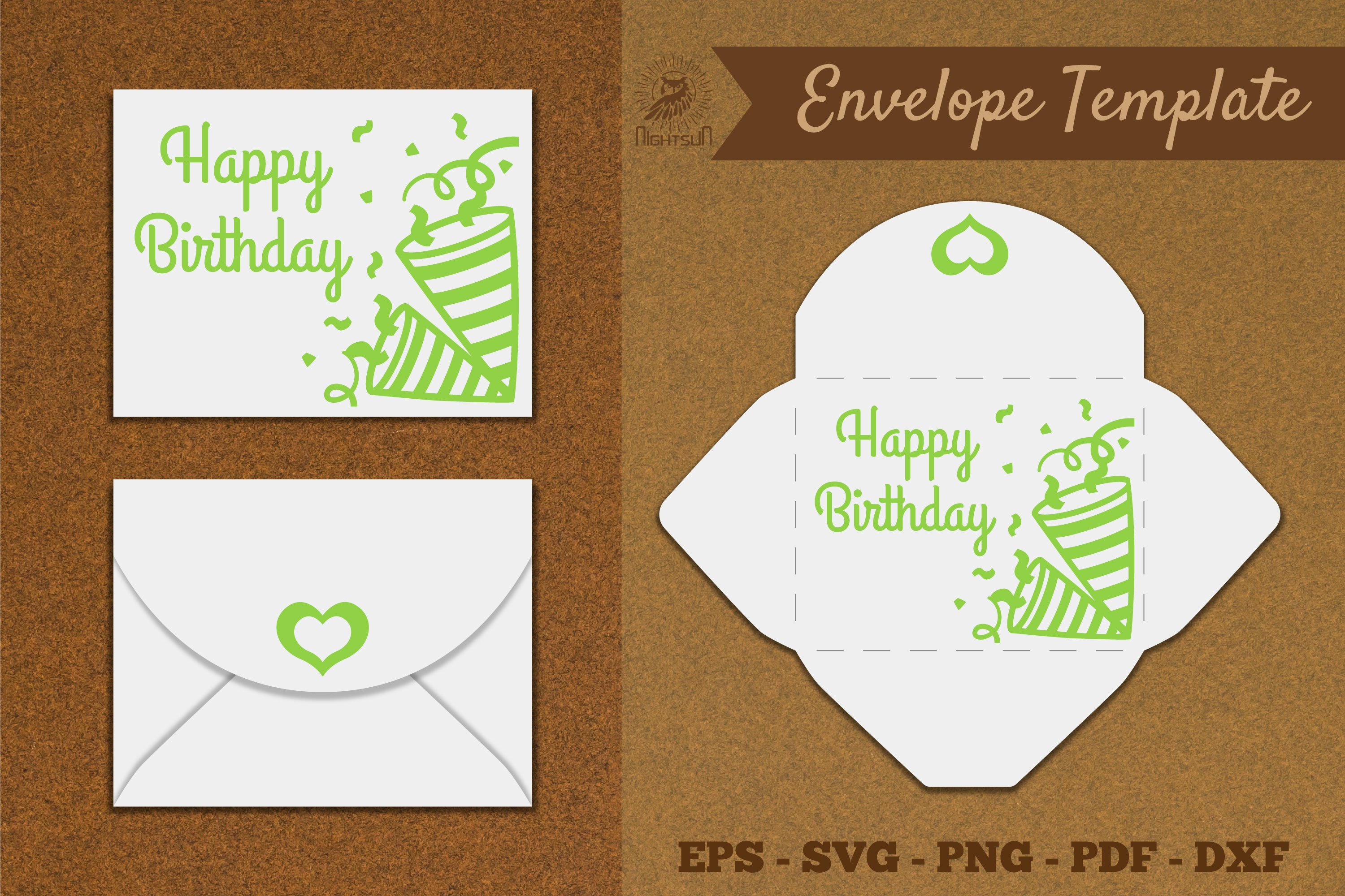 birthday envelope template svg (3211275)