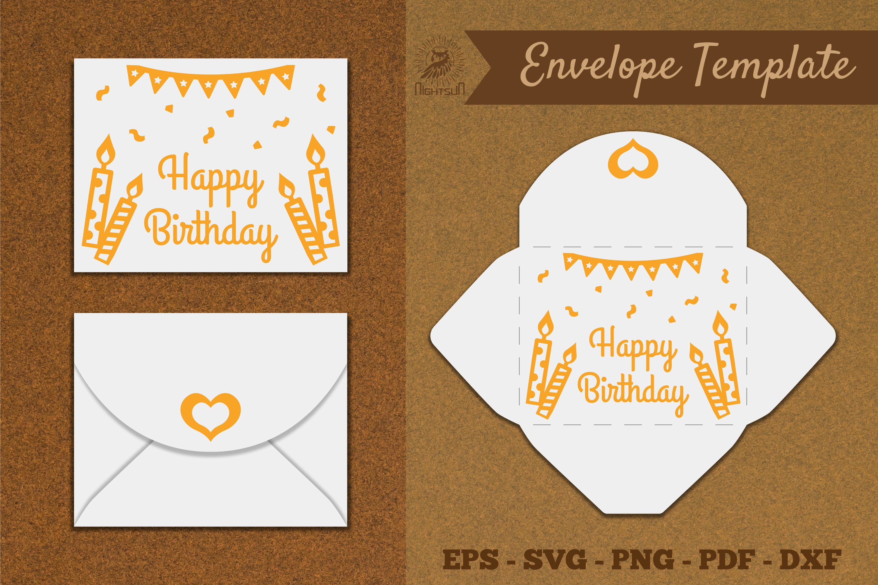 birthday envelope template svg (3211281)