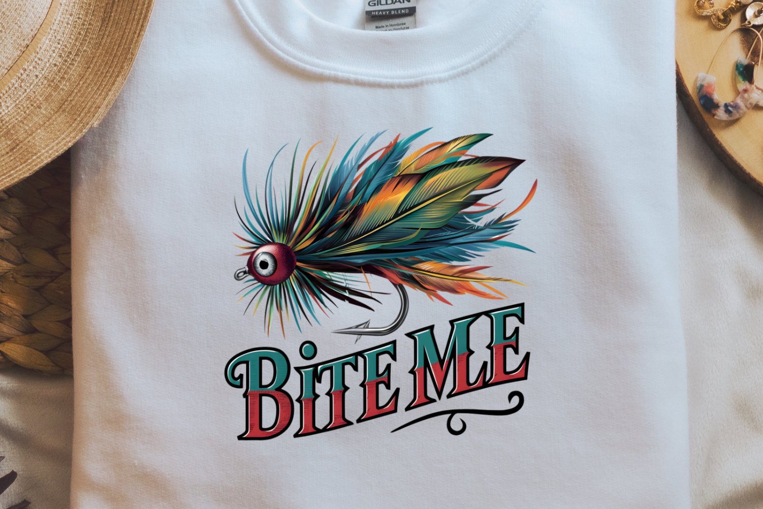 Bite Me Funny Fishing Sublimation png (4545234)