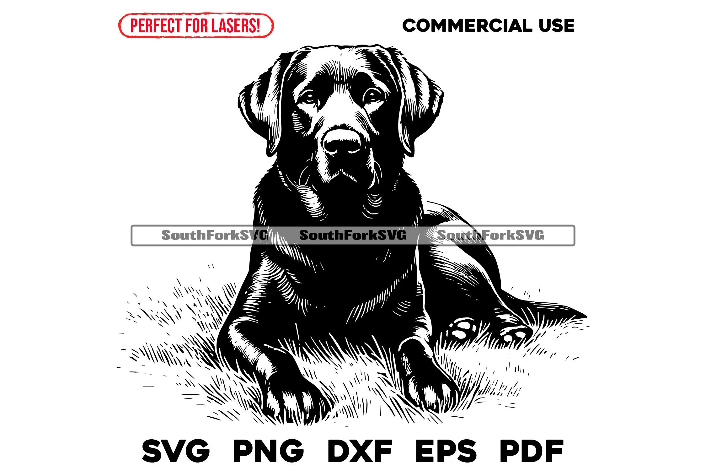 Black Lab Clip Art