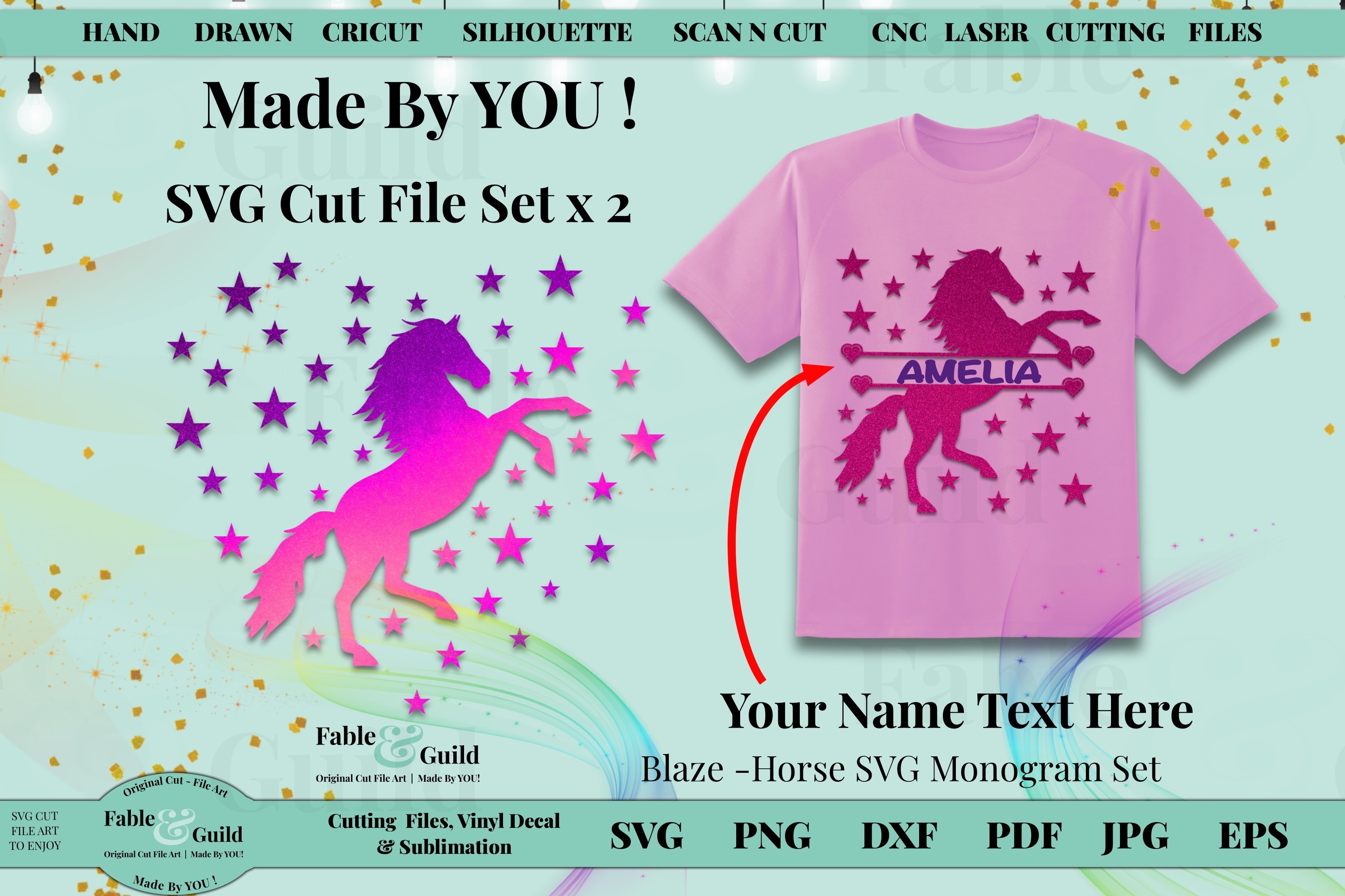 Beautiful Horse SVG Equestrian Monogram Design | T Shirt SVG, image size:3000x2000