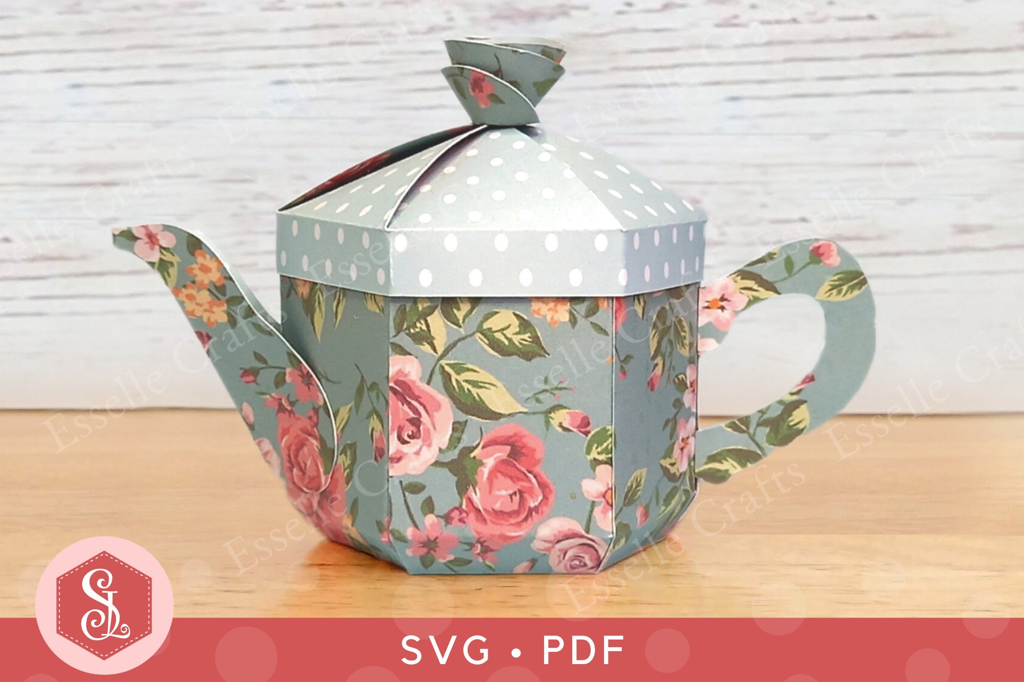 3D Teapot Favour Box SVG and PDF Templates 3d-teapot-favour-box-svg-and-pdf-templates