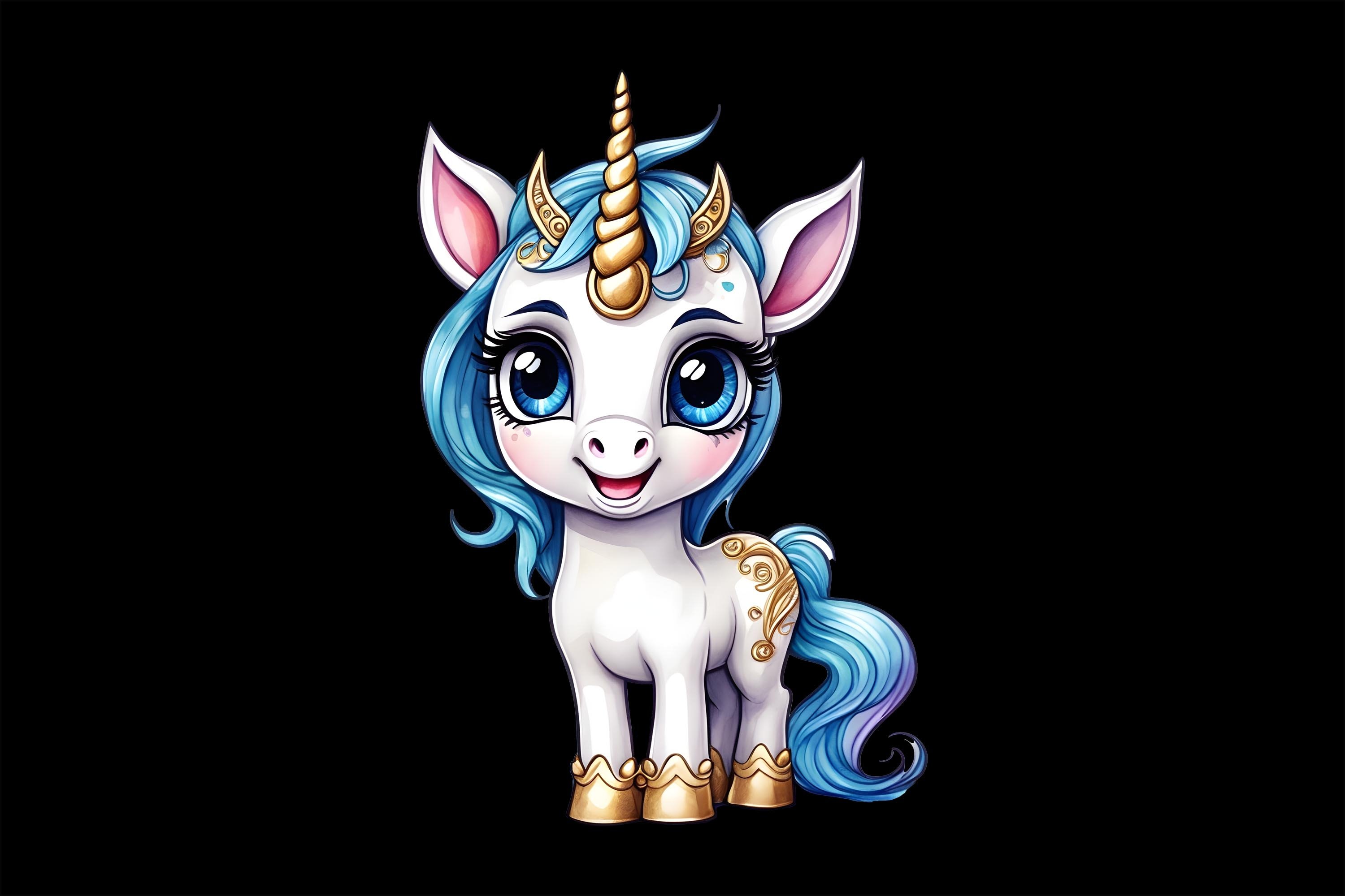 Cute Unicorn PNG Clip art for Sublimation, Crafts, (2760930), image size:3000x2000
