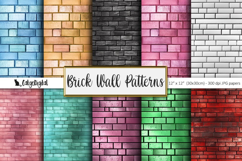 Brick Walls Patterns Printable Papers brick-walls-patterns-printable-papers