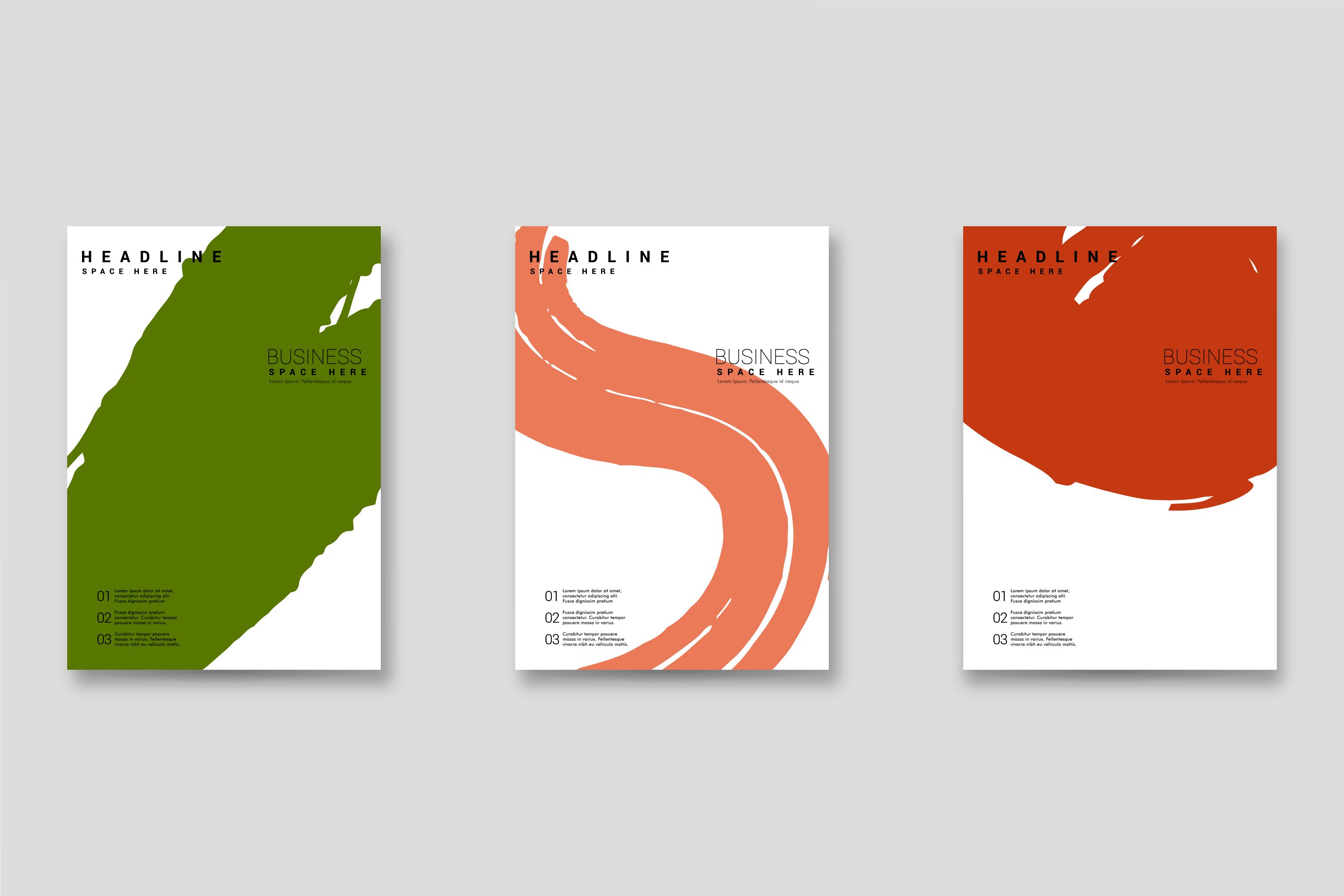 Bright abstract grunge splatter brochure or cover vector (2270941