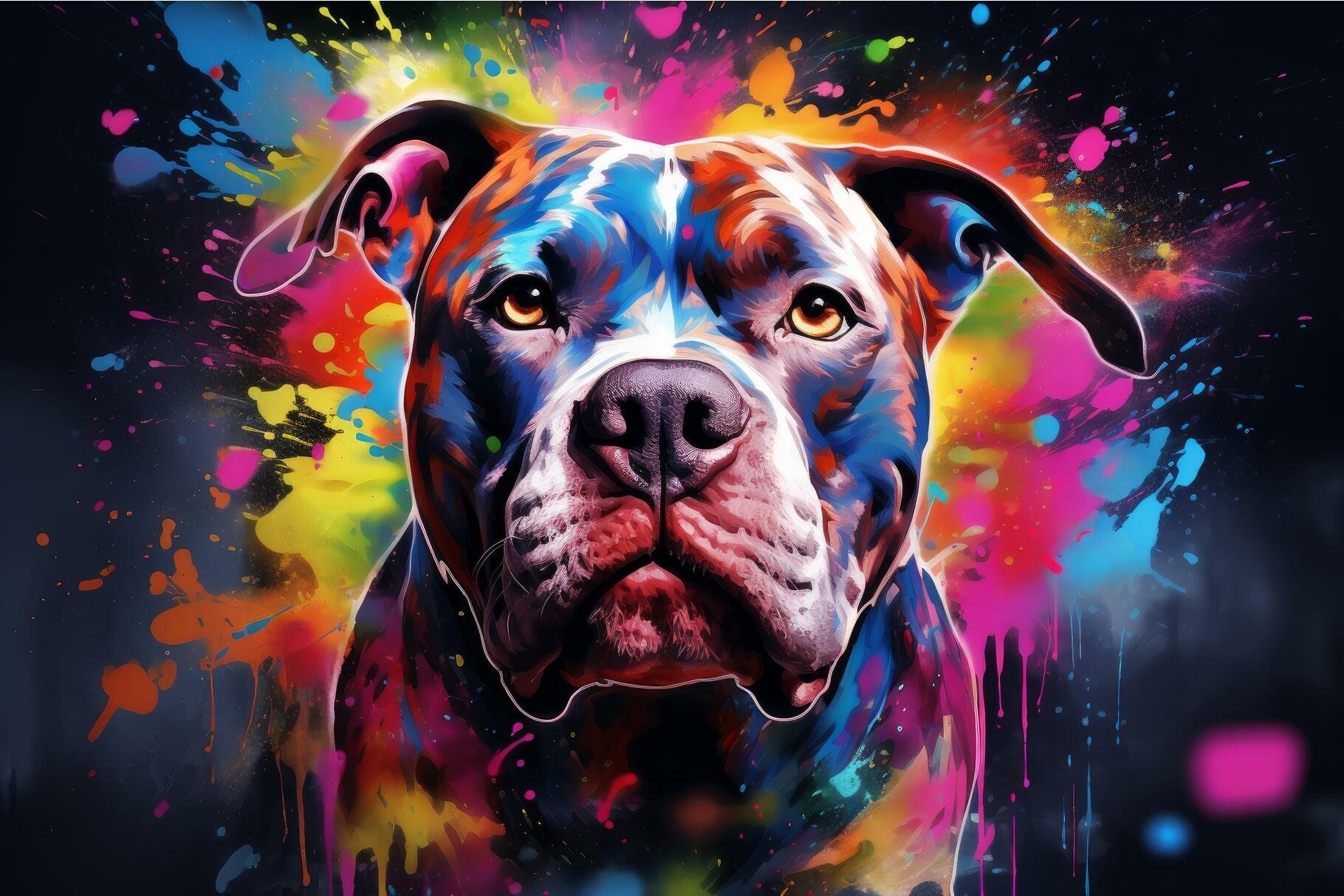 Striking Pitbull Generate Ai