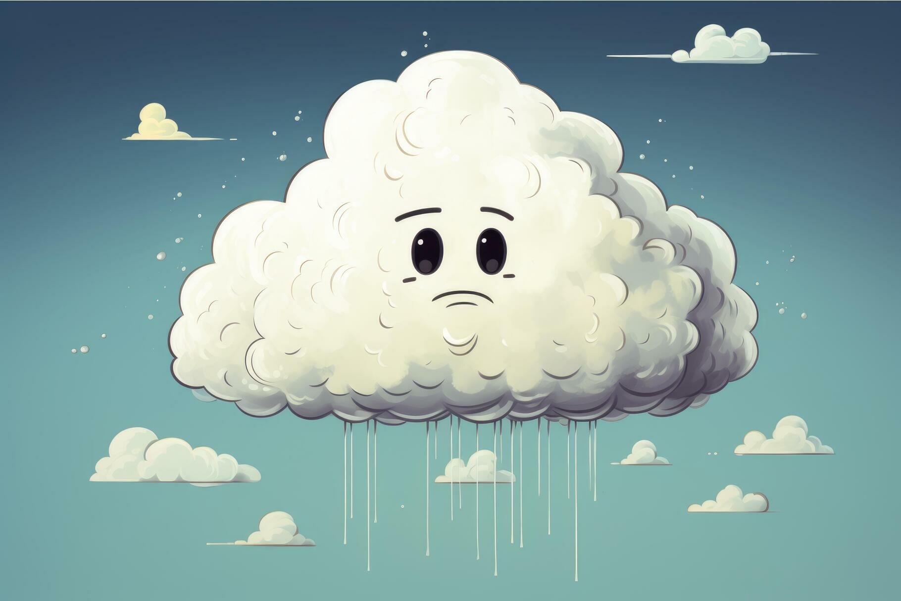 Rain Clouds Cartoon