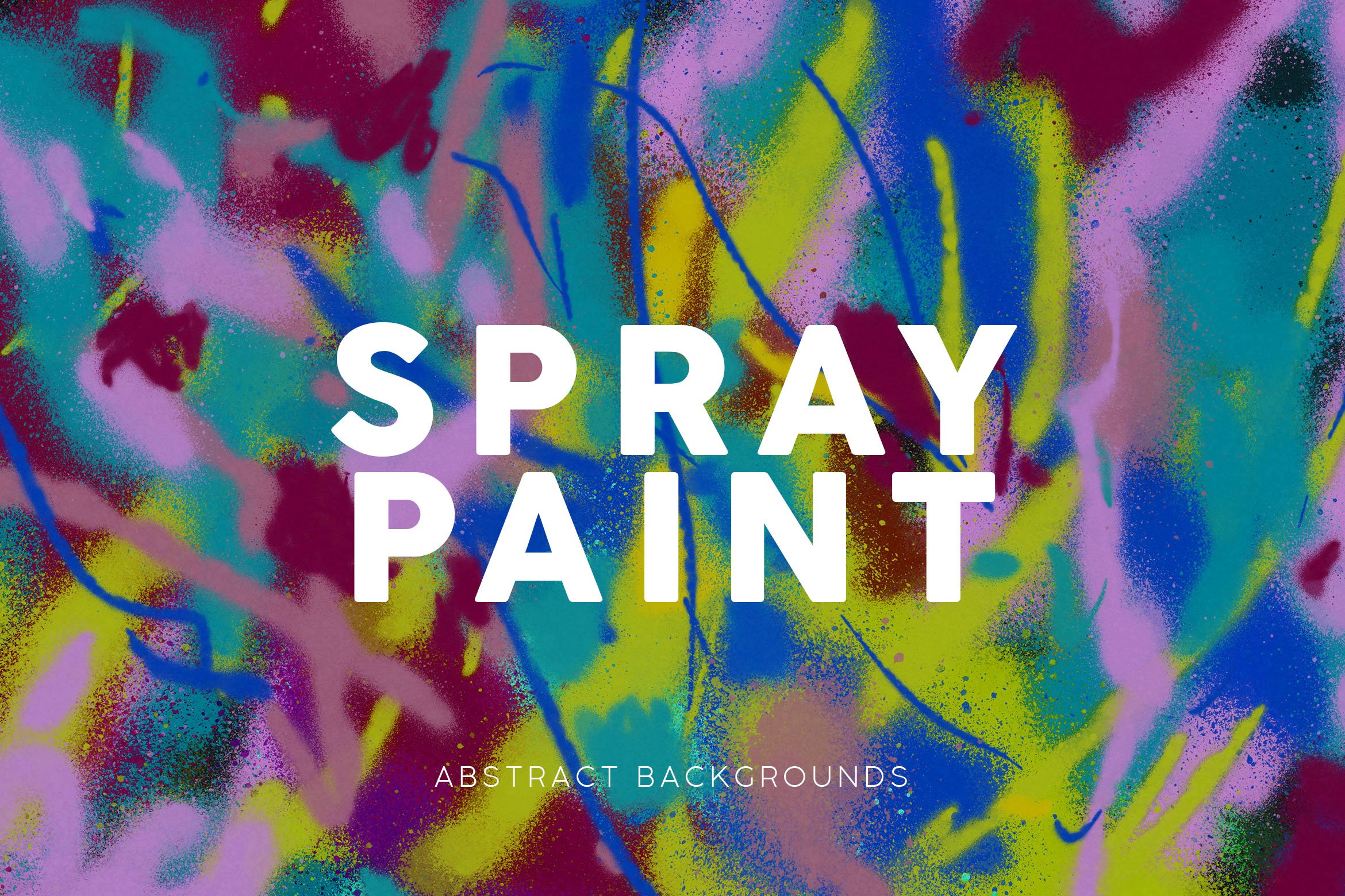 Spray Paint Abstract Backgrounds 3 (735809) | Backgrounds | Design Bundles