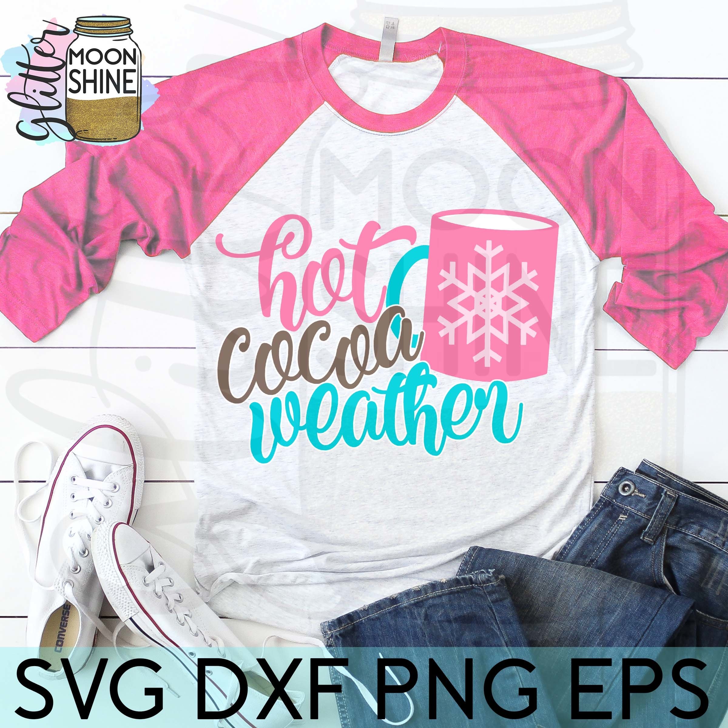 Hot Cocoa Weather SVG DXF PNG EPS Cut Files (120624) SVGs Design