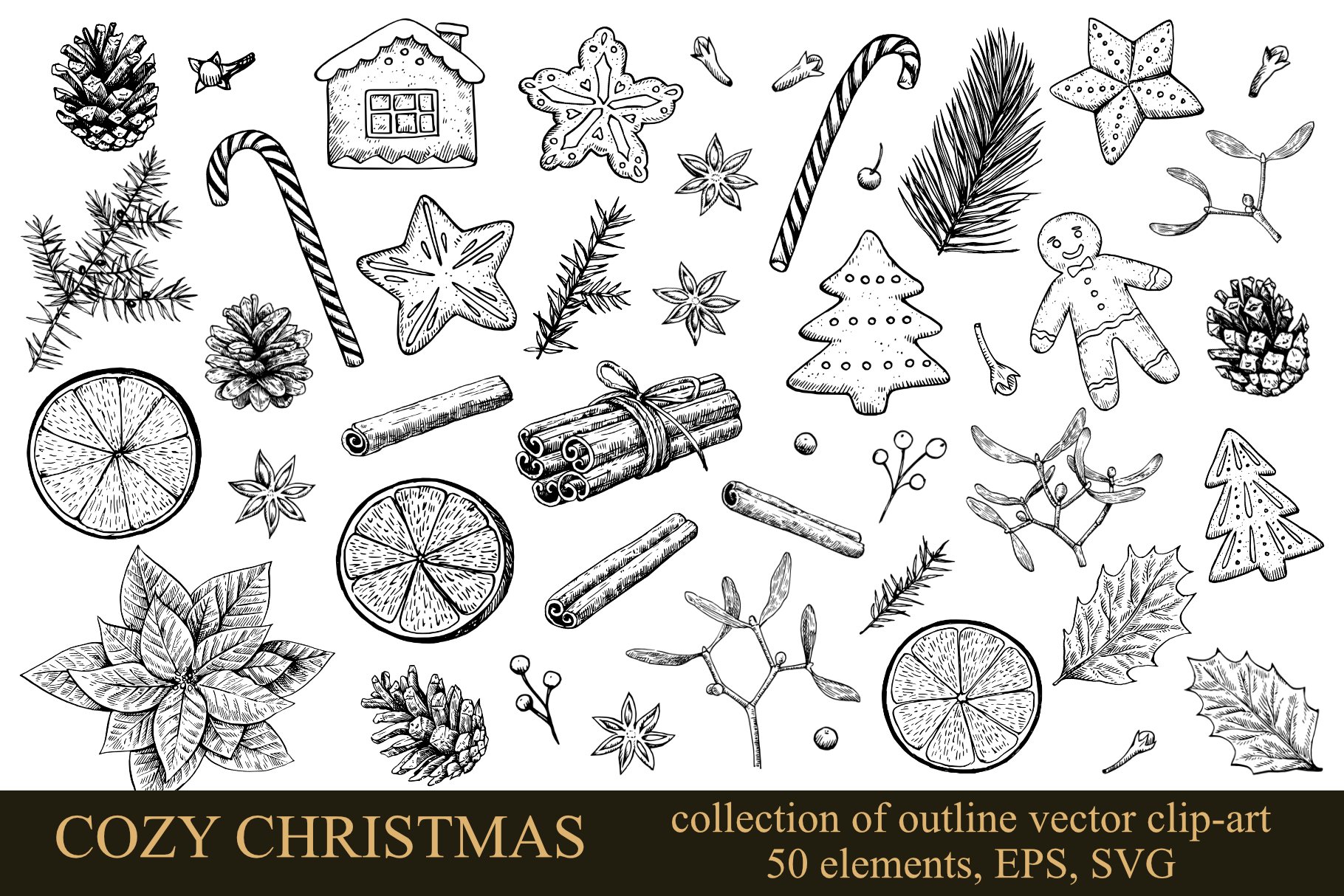 black-and-white-christmas-clip-art for Free Printable Christmas Clipart Black And White Black and white Christmas clip-art for Free Printable Christmas Clipart Black And White