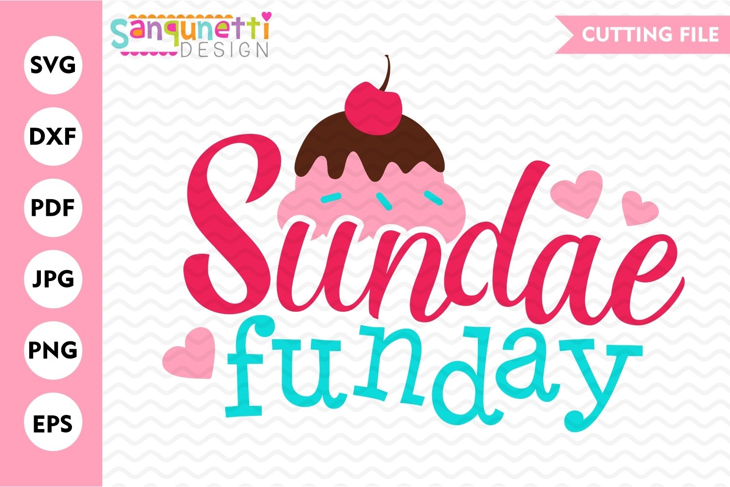 Sundae Lettering Sundae Funday Ice cream SVG, summer sweets (541108) | Cut Files ...