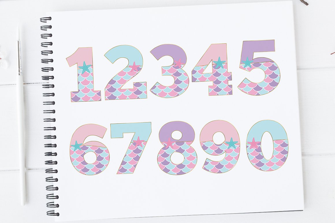 mermaid numbers mermaid numbers clipart numbers clipart mermaid
