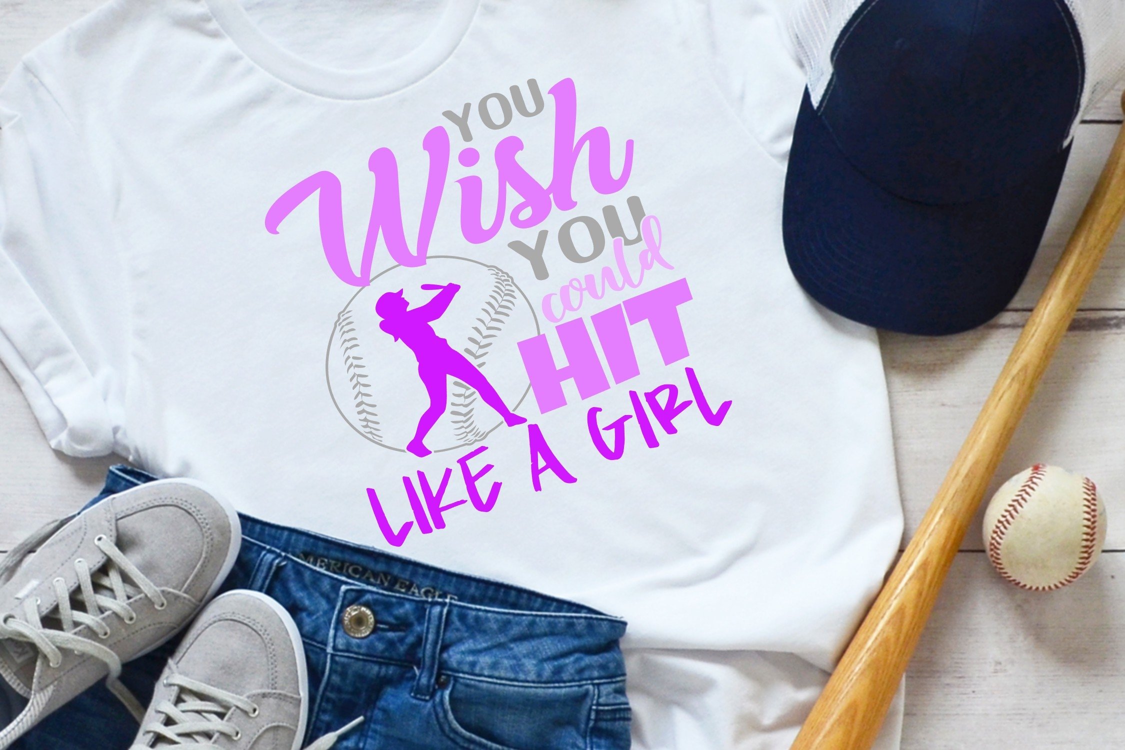 You Wish You Could Hit Like A Girl SVG DXF PNG (536233) Cut Files