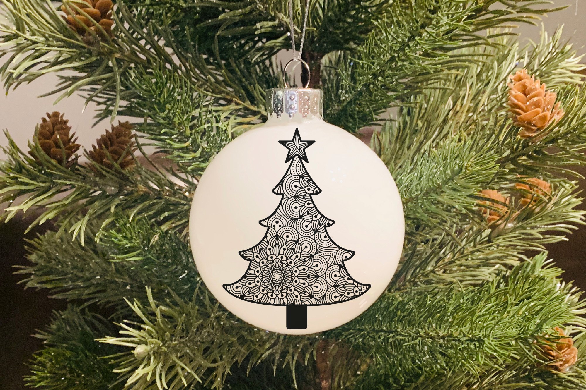 Download Christmas Tree, Christmas Tree Mandala SVG DXF PNG Cut ...