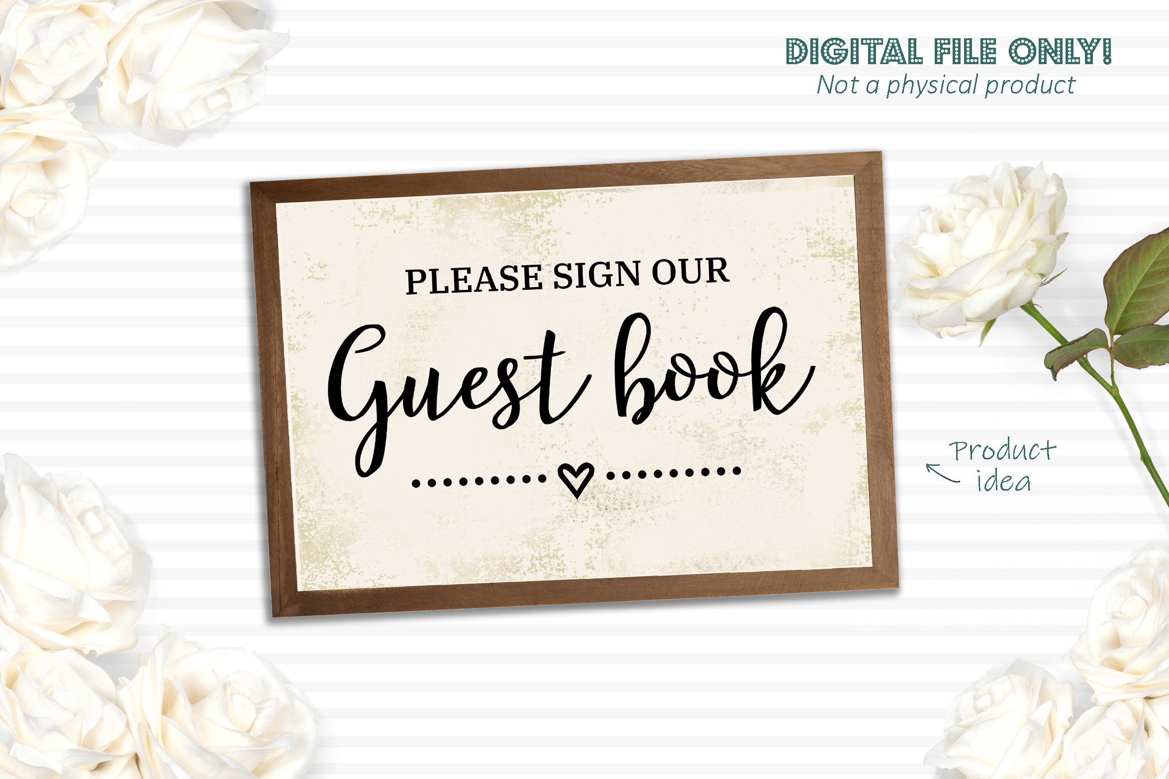 Please sign our guest book Wedding SVG cut file (190545) Cut Files