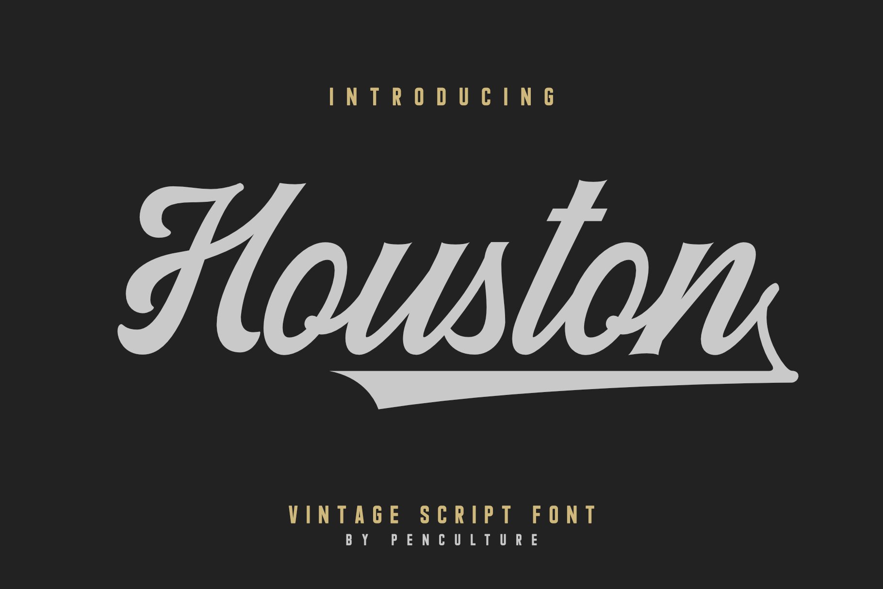 Houston (572801) | Brush | Font Bundles