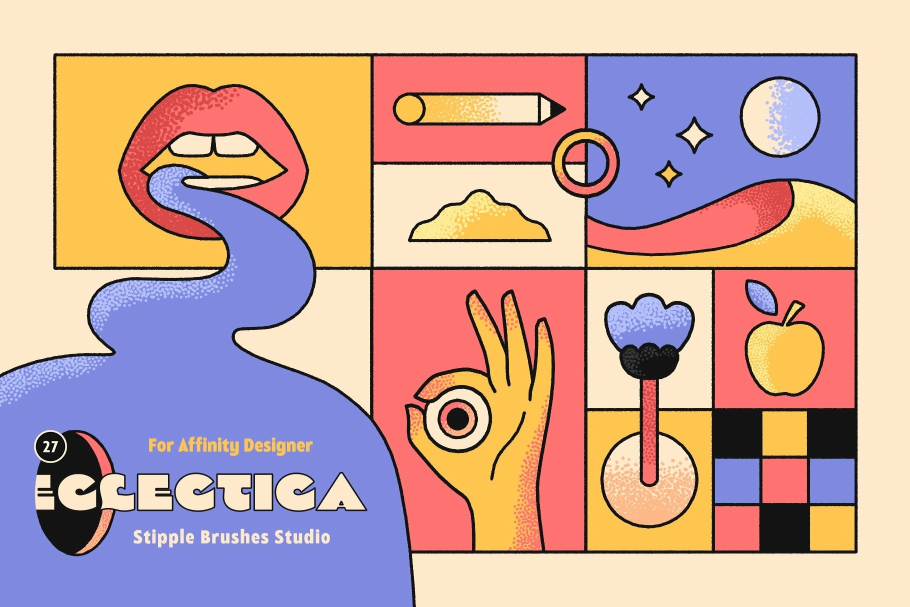 Download Stipple Brushes For Affinity 1226937 Other Software Design Bundles
