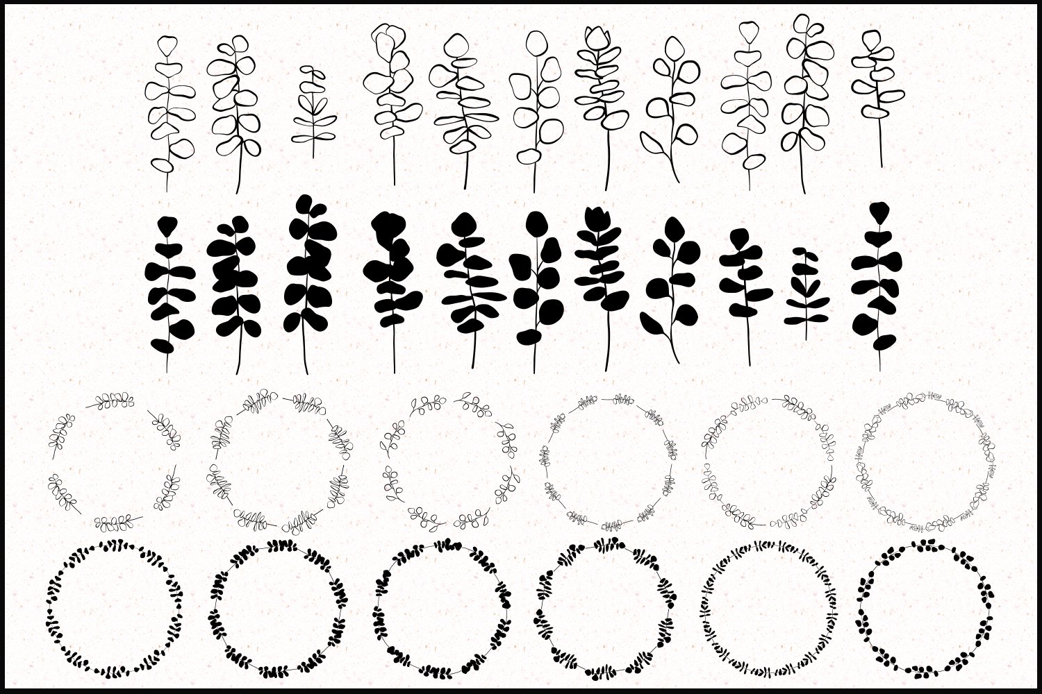 Eucalyptus Leaves SVG